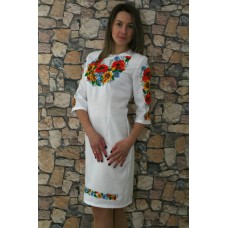 Embroidered dress "Ukrainian Bouquet 3"